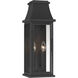 Talburn 2 Light 19.75 inch Sand Coal Black Outdoor Wall Lantern