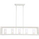 Smyth 5 Light 41 inch Natural White Linear Pendant Ceiling Light in Clear Glass