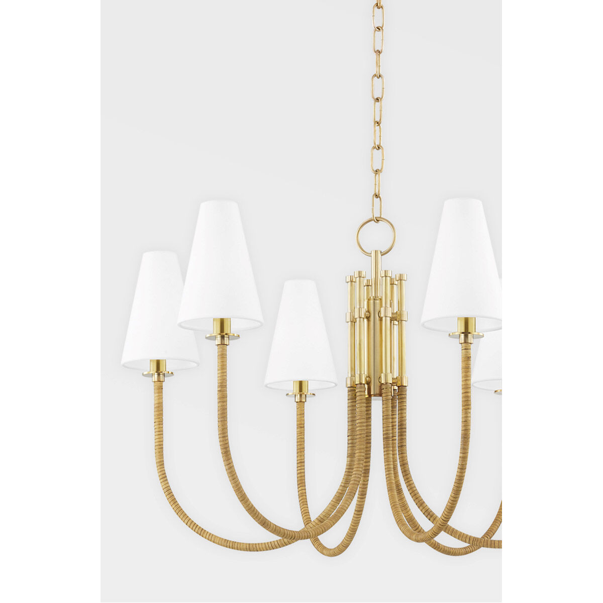 Ripley LED 31.75 inch Aged Brass Chandelier Ceiling Light
