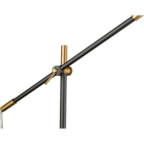 Calumet 22 inch 35.00 watt Matte Black/Olde Brass Table Lamp Portable Light