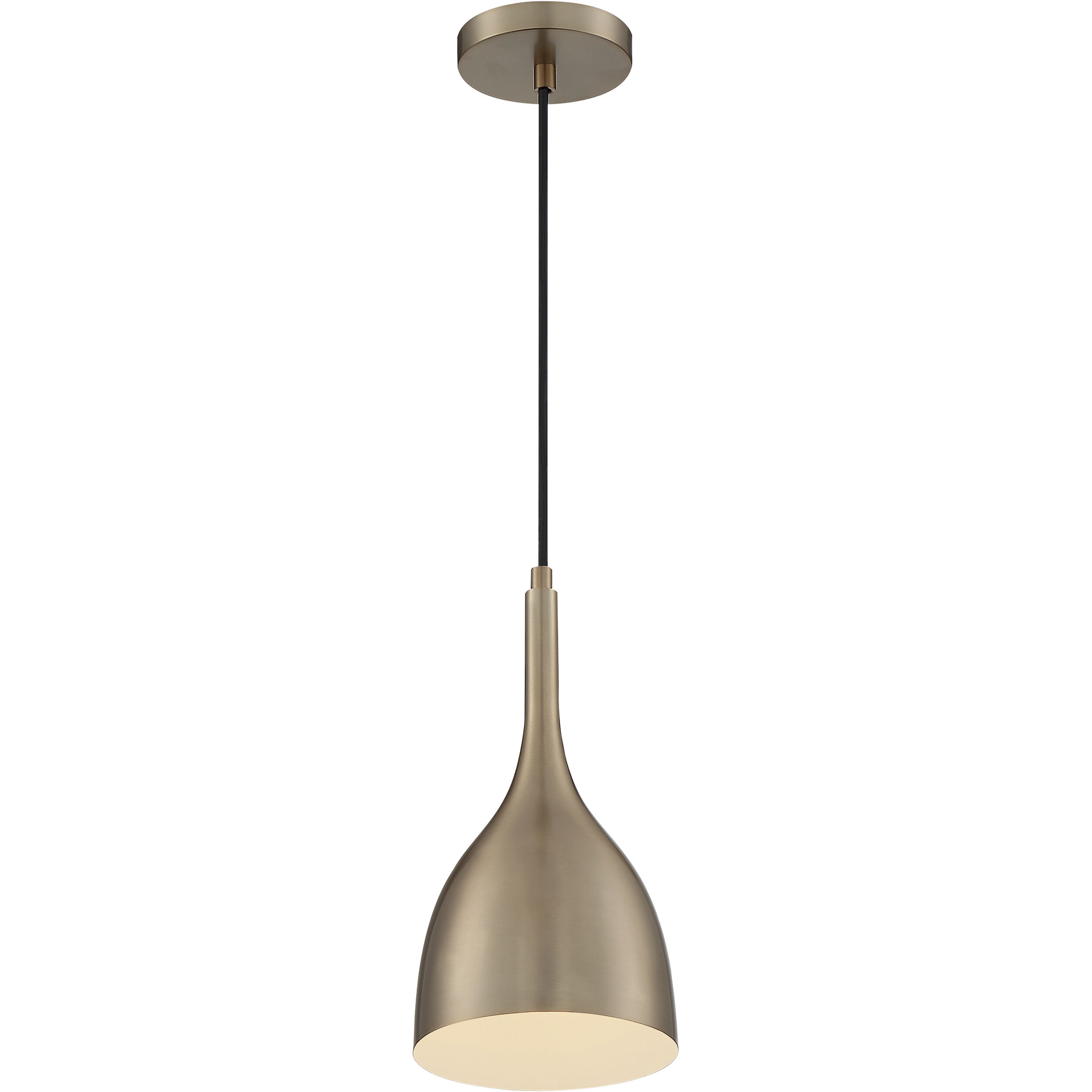 Bellcap 1 Light 7 inch Burnished Brass Pendant Ceiling Light