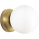 Alora Mood Fiona 1 Light 5.13 inch Brushed Gold Wall Sconce Wall Light