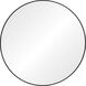 Posadas 36 X 36 inch Matte Black and Clear Mirror