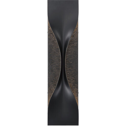 Shayla 1 Light 24 inch Gold and Black Outdoor Wall Sconce