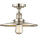 Franklin Restoration Appalachian LED 12 inch Brushed Satin Nickel Semi-Flush Mount Ceiling Light