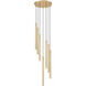 Forest LED 18 inch Modern Gold Chandelier Ceiling Light
