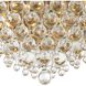 Calypso 6 Light 20 inch Vibrant Gold Flush Ceiling Light