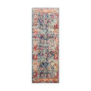 Bohemian 35 X 24 inch Navy/Charcoal/Bright Red/Saffron/Wheat Rugs, Rectangle