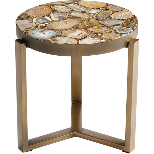 Sundance 17 inch Antique Brass Side Table