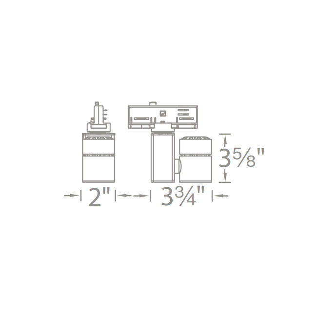 Exterminator II 1 Light 120 White Track Head Ceiling Light in Narrow, 85, 4000K