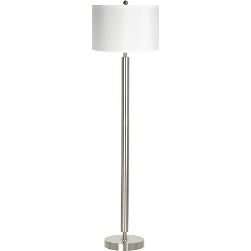 Hotel 60 inch 100 watt Brushed Steel Floor Lamp Portable Light