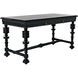 Portuguese 60 X 28 inch Hand Rubbed Black Desk, Small