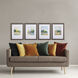 Landscapes Blue and Green and Yellow and Orange Framed Art, Propac
