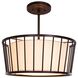 Pacifica 3 Light 16 inch Bronze Convertible Pendant Ceiling Light