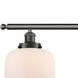 Ballston Large Bell LED 48 inch Oil Rubbed Bronze Island Light Ceiling Light in Matte White Glass, Ballston