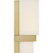 Arzon LED 3.75 inch Soft Brass Wall Sconce Wall Light