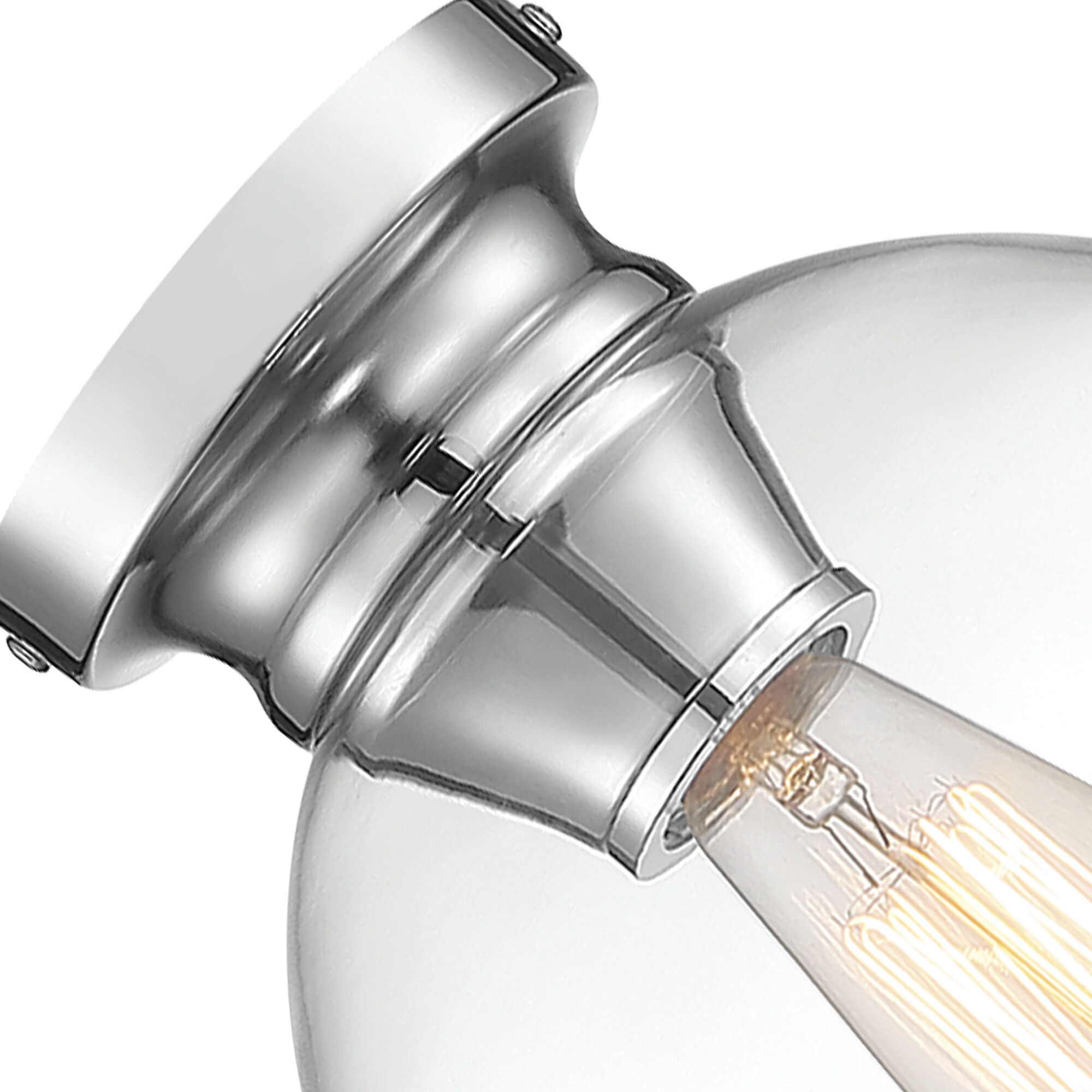 Ella 1 Light 8.25 inch Chrome Flushmount Ceiling Light