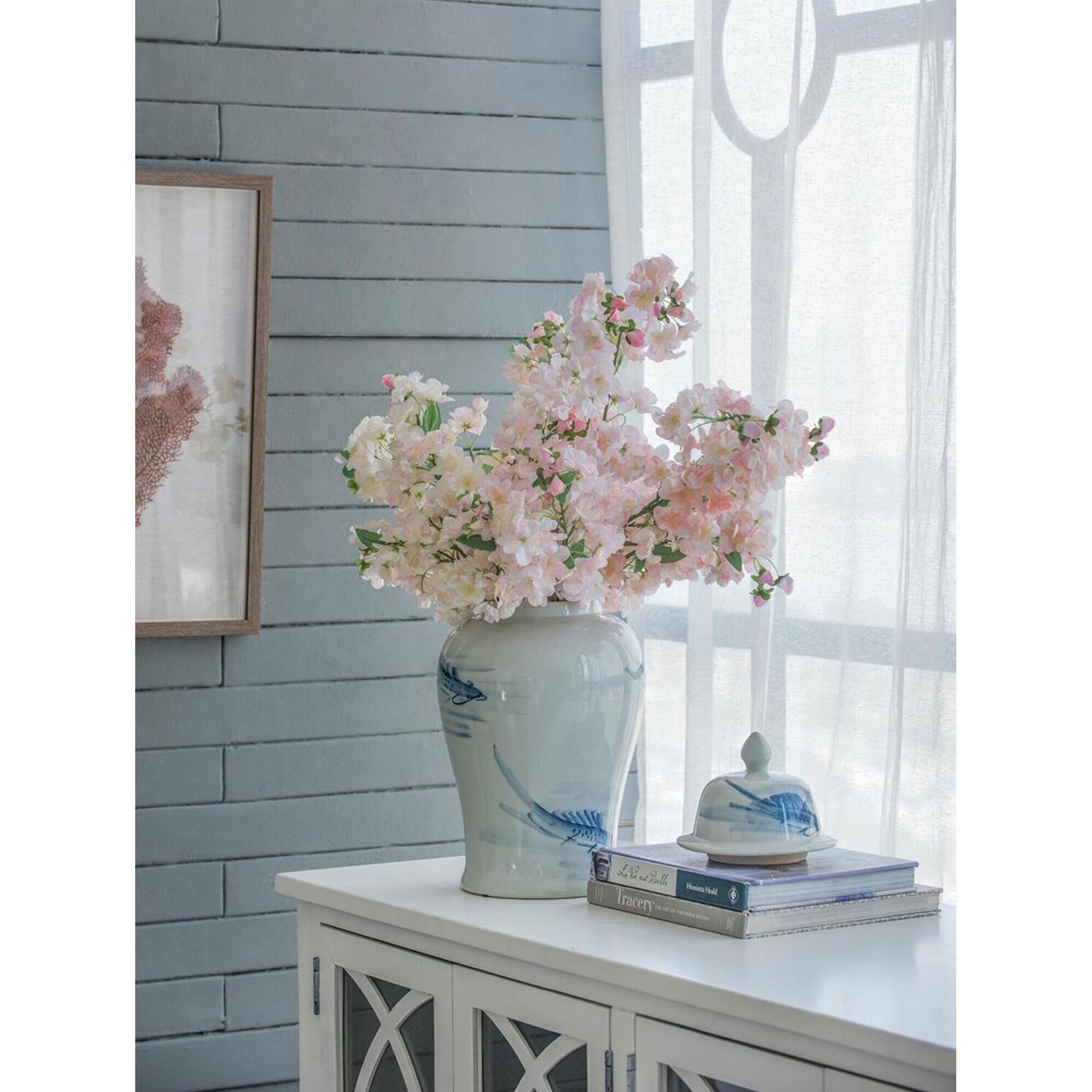 Koi 18.9 X 9.4 inch Vase