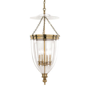 Hanover 4 Light 16 inch Aged Brass Pendant Ceiling Light 