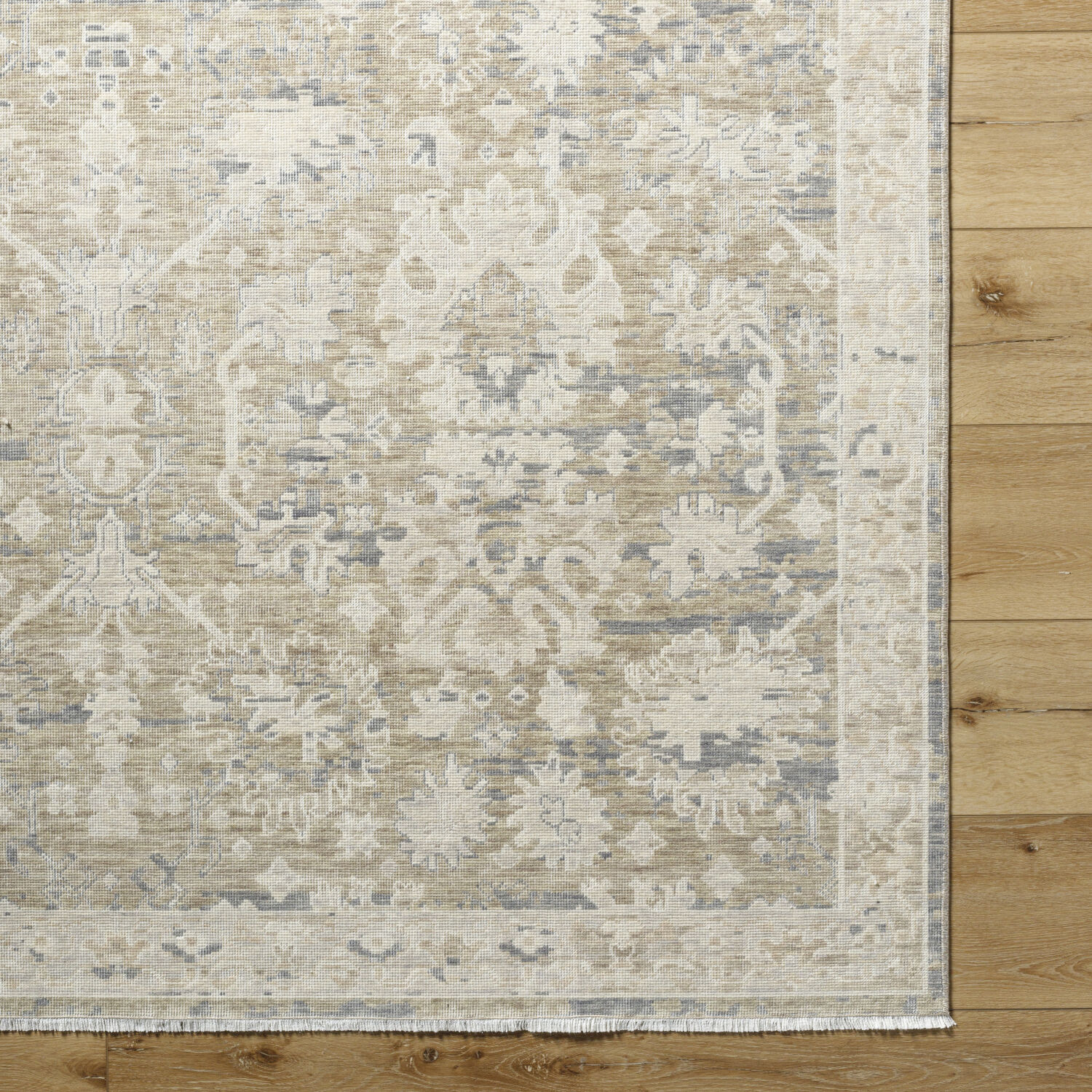 Once Upon a Time 118.11 X 35.04 inch Light Brown / Light Gray / Ivory / Gray / Tan Machine Woven Rug in 3 x 10