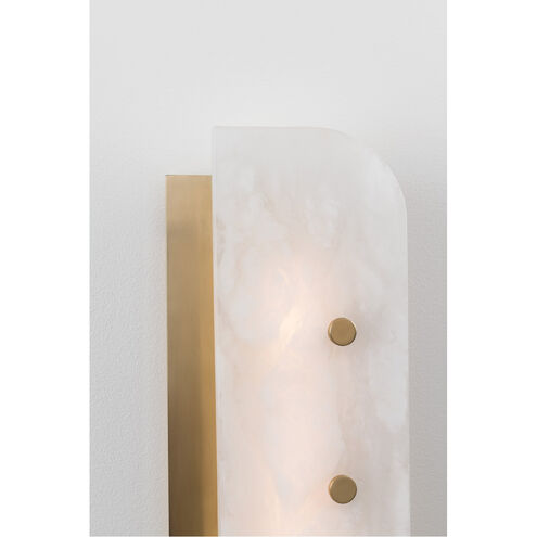 Yin & Yang LED 5.5 inch Aged Brass ADA Wall Sconce Wall Light