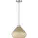 Elaris 1 Light 12.5 inch Brushed Nickel Pendant Ceiling Light