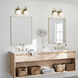 Hex LED 14.25 inch Champagne Bronze Bathroom Vanity Light Wall Light