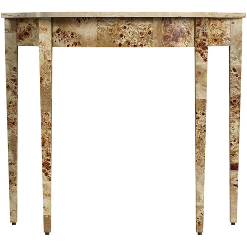 Chester Light Burl 36" Console Table in Light Brown