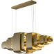 Canada LED 19.6 inch Satin Brass Chandelier Ceiling Light