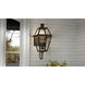 Rue De Royal 4 Light 29.5 inch Earth Black Outdoor Wall Lantern, Extra Large