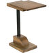 Hugan 25 X 19 inch Dark Walnut Side Table