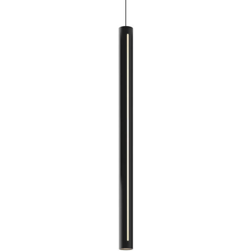 Linea LED 1.9 inch Black Pendant Ceiling Light, Cylinder