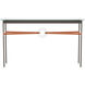 Equus 54 X 14 inch Dark Smoke and Vintage Platinum Console Table in Leather Chestnut, Dark Smoke/Vintage Platinum