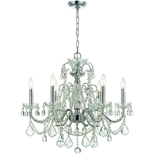 Imperial 6 Light 26 inch Polished Chrome Chandelier Ceiling Light in Clear Spectra