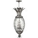 Plantation 4 Light 12.5 inch Polished Antique Nickel Indoor Foyer Pendant Ceiling Light, Large