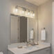 Winslow 4 Light 30 inch Brushed Nickel Wall Mt Bath 4 Arm Wall Light 