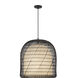 Alora Mood Bondi 1 Light 20.13 inch Matte Black Pendant Ceiling Light