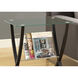 Lehman 25 X 24 inch Cappuccino and Clear Accent End Table