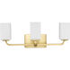 Cowan 3 Light 24 inch Satin Brass Bath Vanity Wall Light
