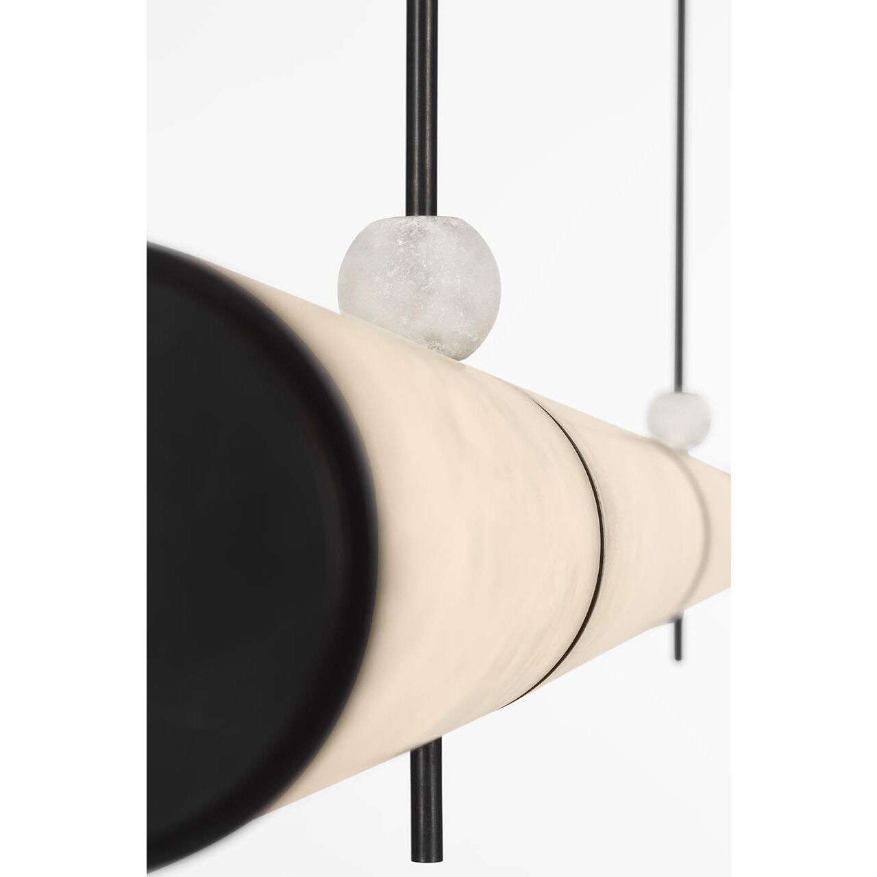 Anne-Marie Barton Marcell Linear Chandelier Ceiling Light in Bronze