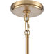 Rydell 1 Light 9 inch Brushed Gold Mini Pendant Ceiling Light