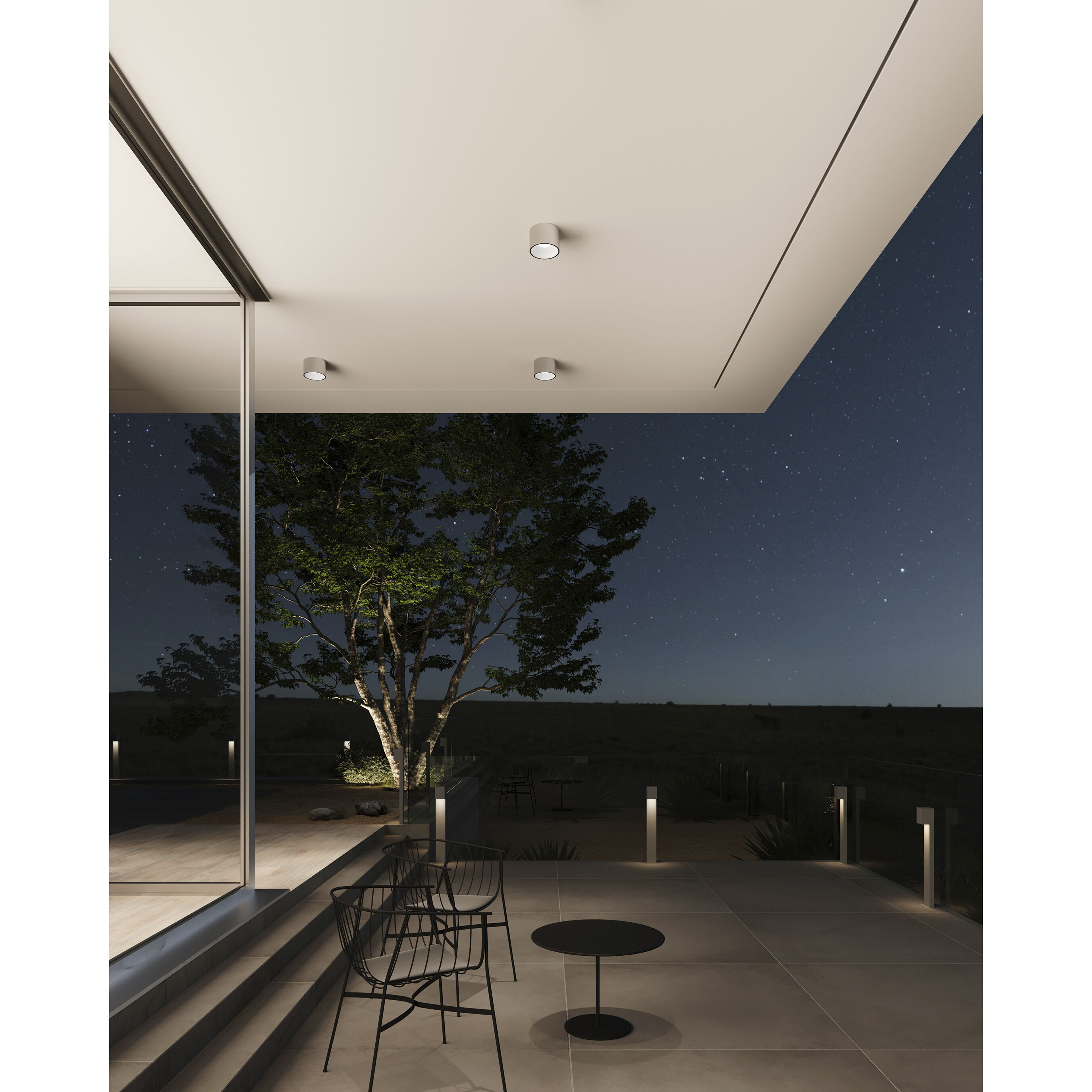 Ilios LED 6 inch Dove Gray Surface Mount Ceiling Light