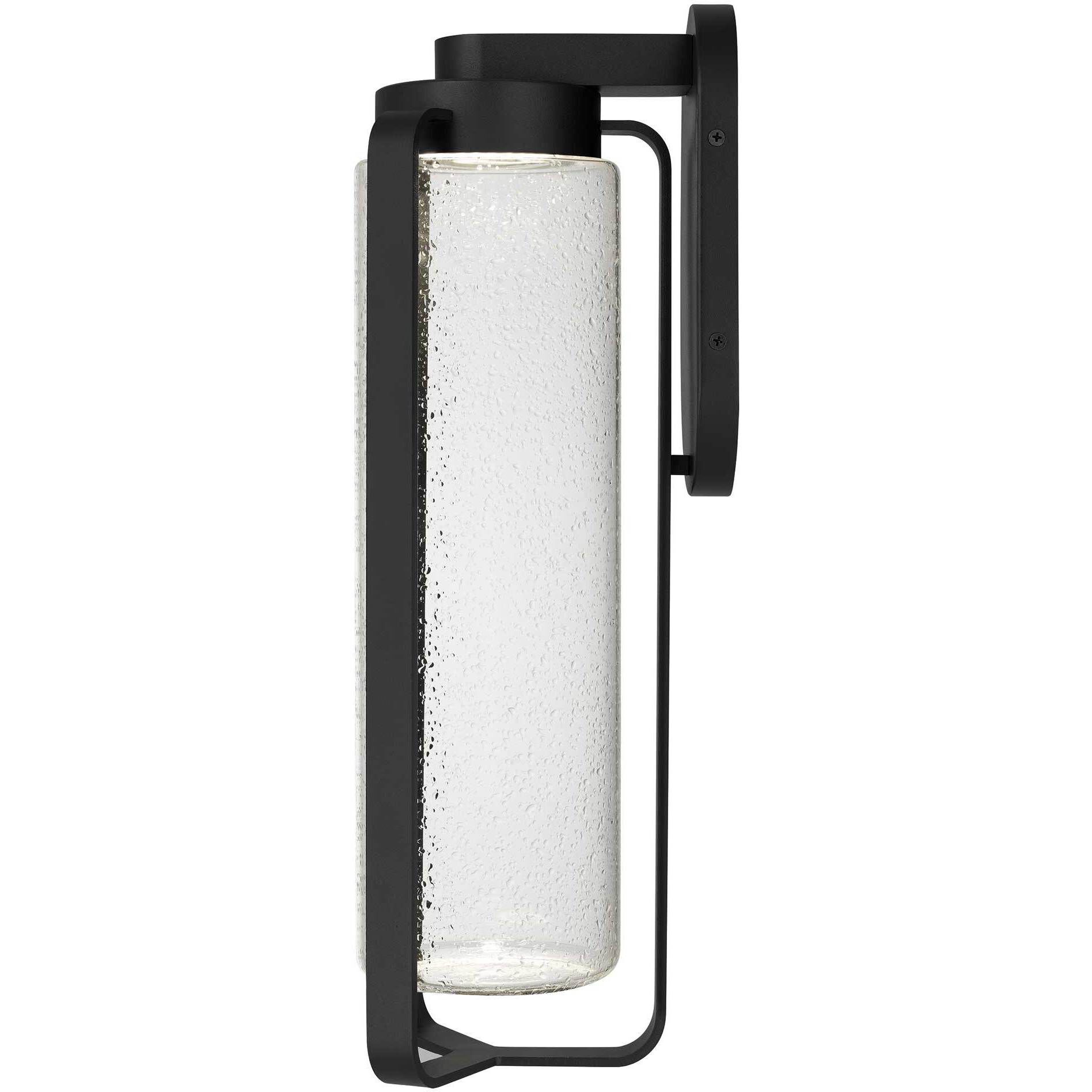 Clover LED 20.5 inch Sand Black Outdoor Wall Sconce