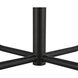 Alora Mood Plisse 4 Light 22.5 inch Matte Black/Opal Matte Glass Chandelier Ceiling Light