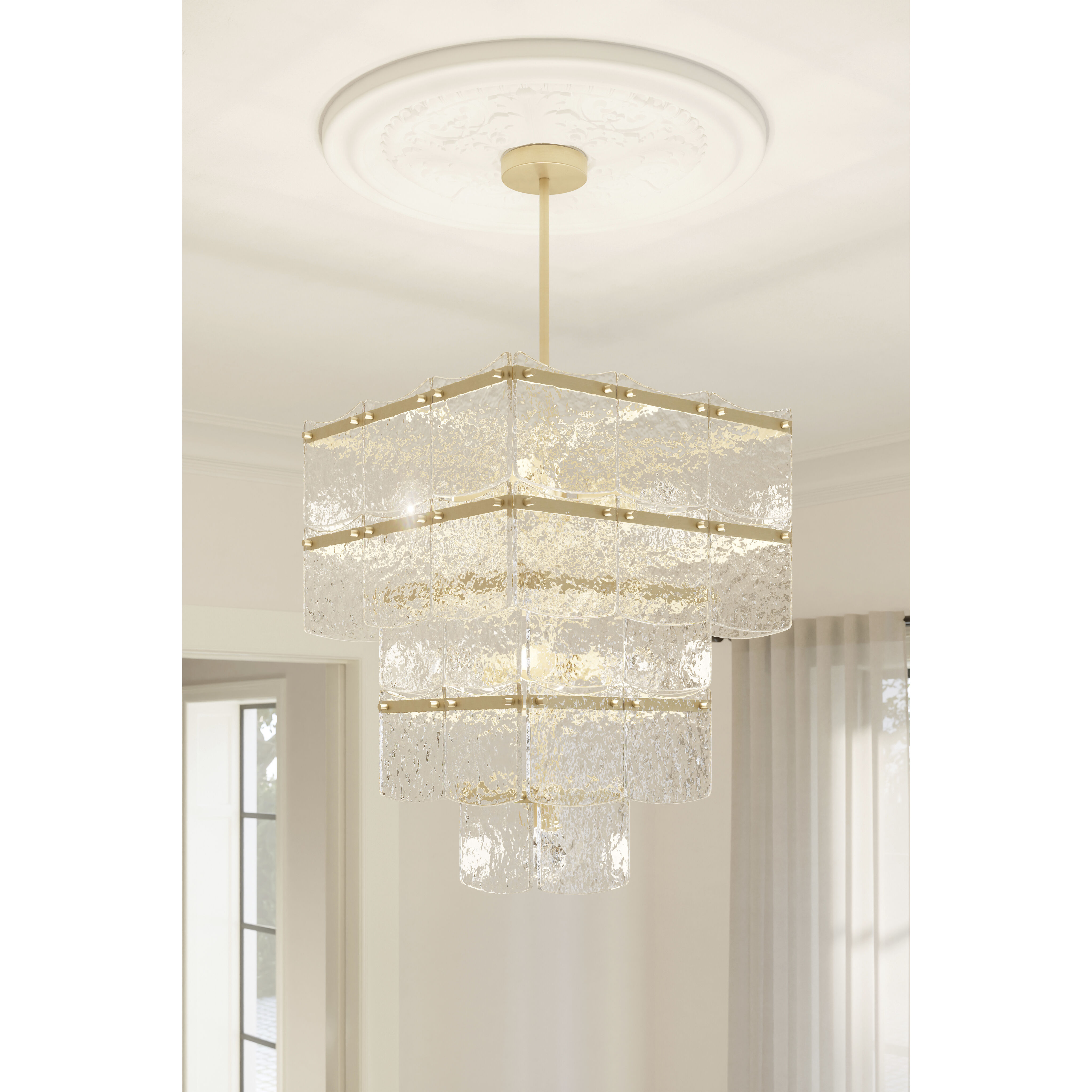 Kiori 9 Light 22.75 inch Legacy Brass Pendant Ceiling Light