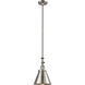 Franklin Restoration Appalachian 1 Light 8 inch Brushed Satin Nickel Mini Pendant Ceiling Light in Incandescent, Franklin Restoration
