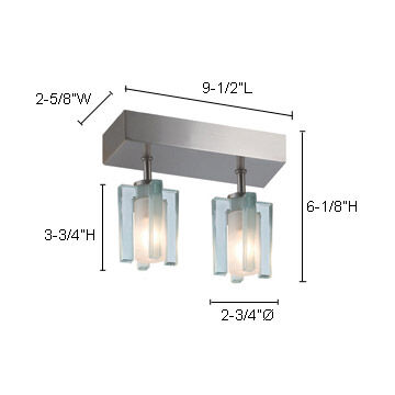 Akina 2 Light 2.63 inch Satin Nickel Flush Mount Ceiling Light