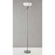 Metropolis 72 inch 150.00 watt Chrome Floor Lamp Portable Light