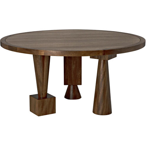 Hybrid 60 X 60 inch Dark Walnut Dining Table