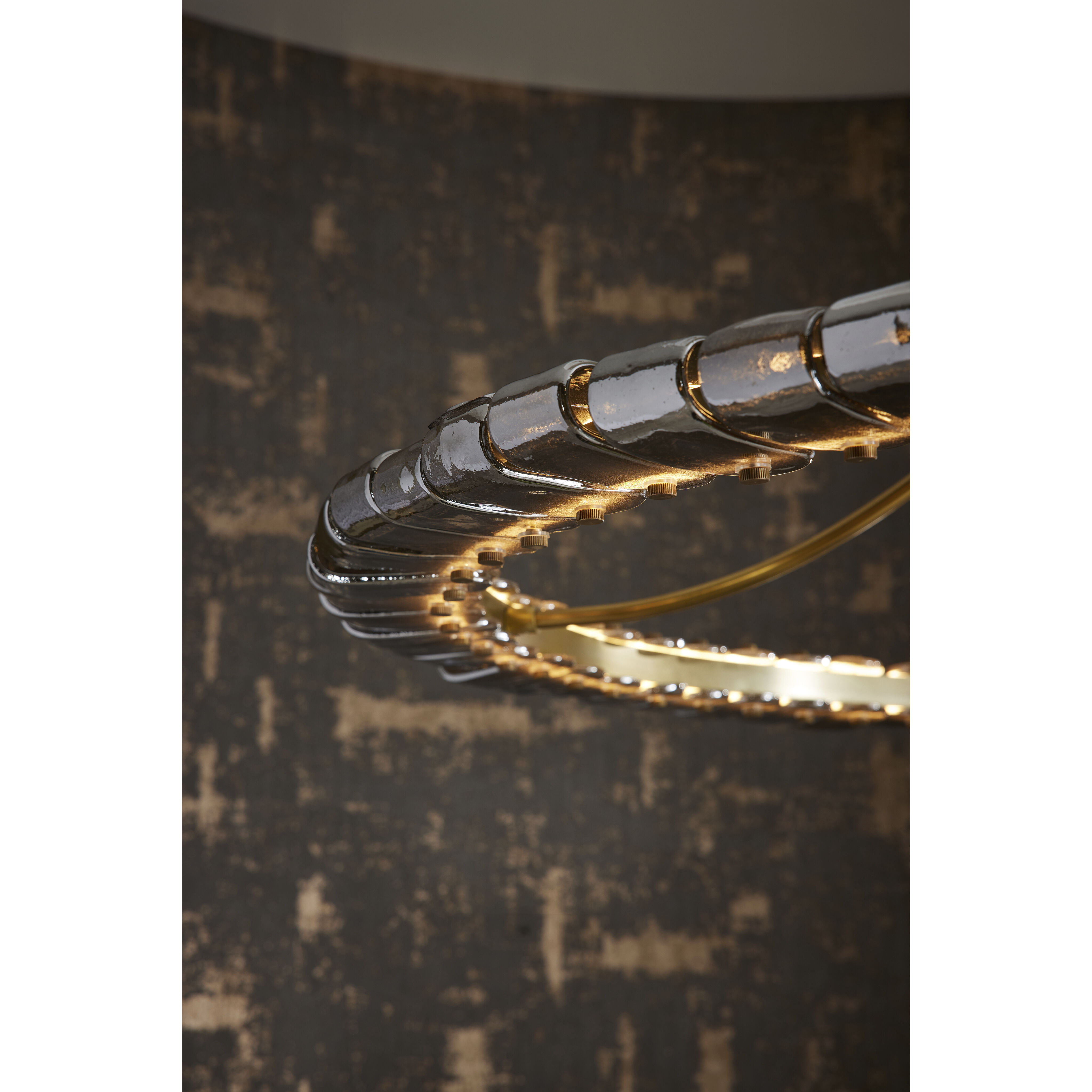 Santorini 1 Light 44 inch Blue Smoke Luster Chandelier Ceiling Light